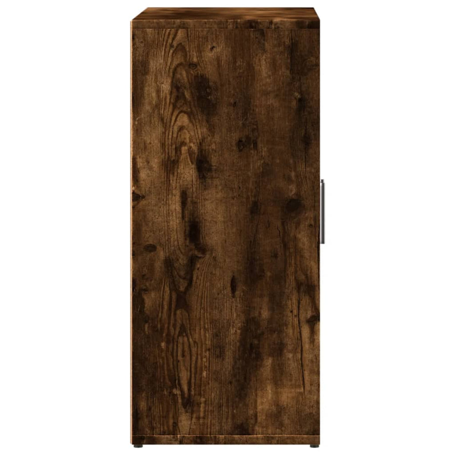 Dressoir 60x31x70 cm bewerkt hout gerookt eikenkleurig