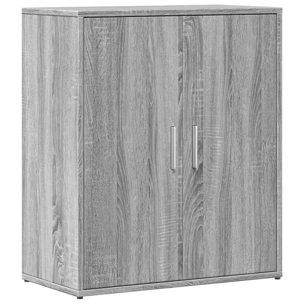 Dressoir 60x31x70 cm bewerkt hout grijs sonoma
