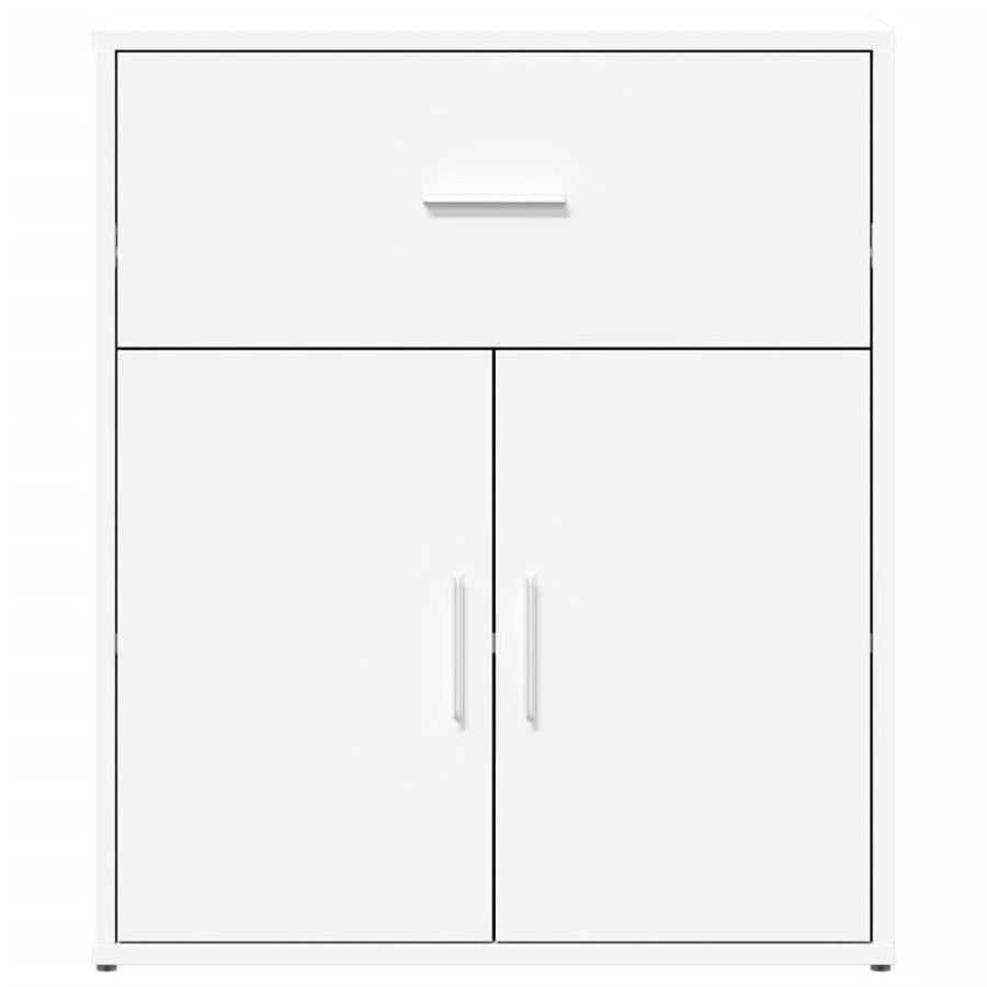 Dressoir 60x31x70 cm bewerkt hout wit