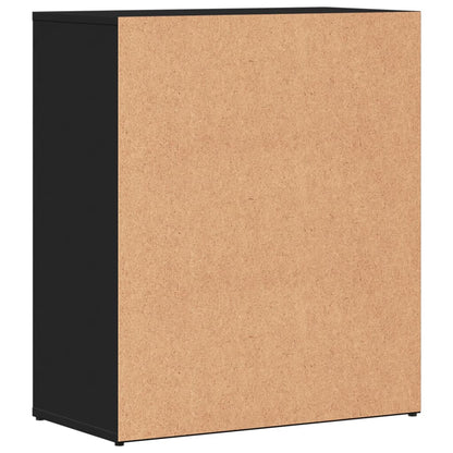 Dressoir 60x31x70 cm bewerkt hout zwart