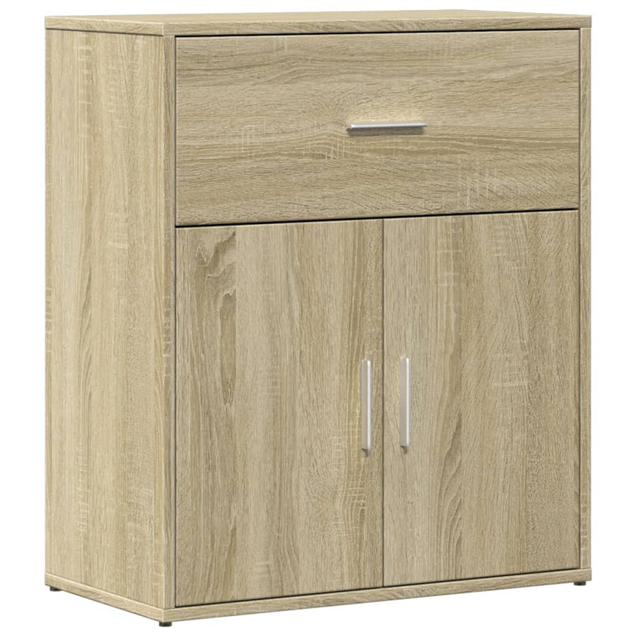 Dressoir 60x31x70 cm bewerkt hout sonoma eikenkleurig