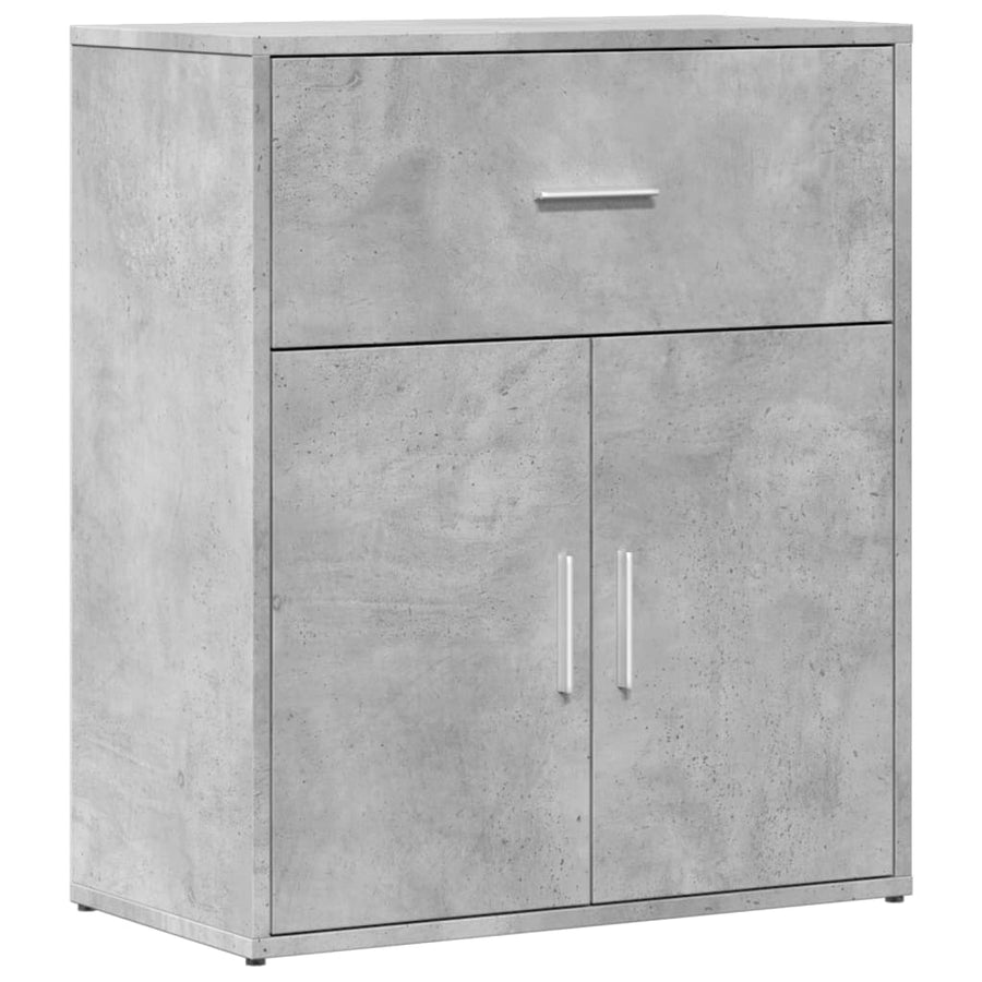 Dressoir 60x31x70 cm bewerkt hout betongrijs