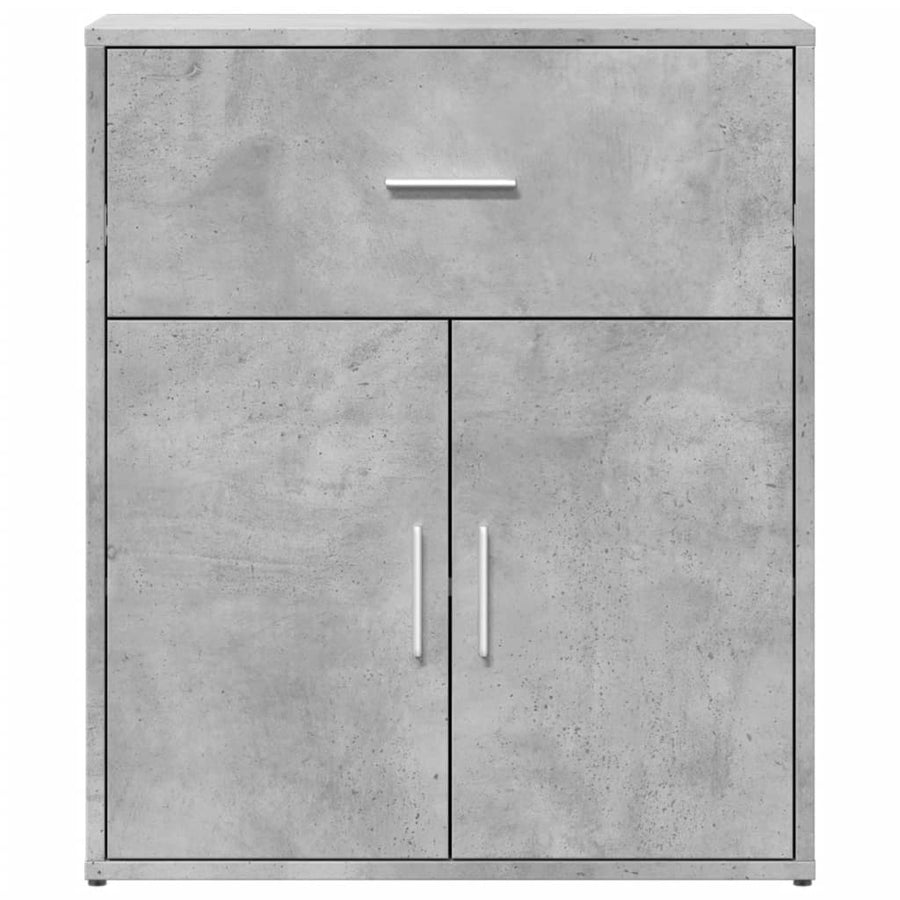 Dressoir 60x31x70 cm bewerkt hout betongrijs