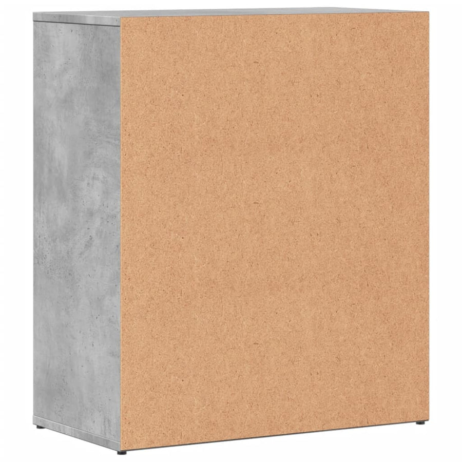 Dressoir 60x31x70 cm bewerkt hout betongrijs