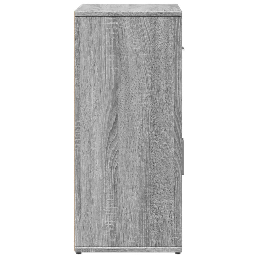 Dressoir 60x31x70 cm bewerkt hout grijs sonoma
