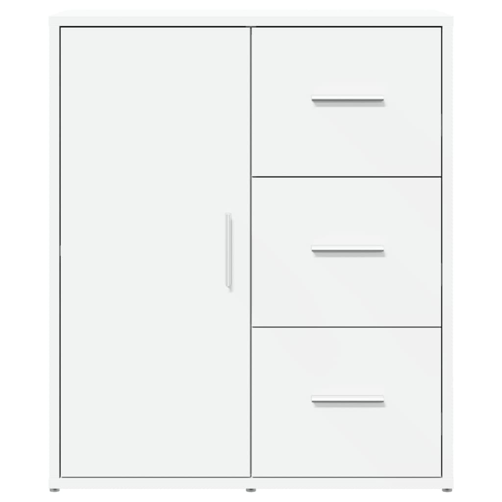 Dressoir 60x31x70 cm bewerkt hout wit