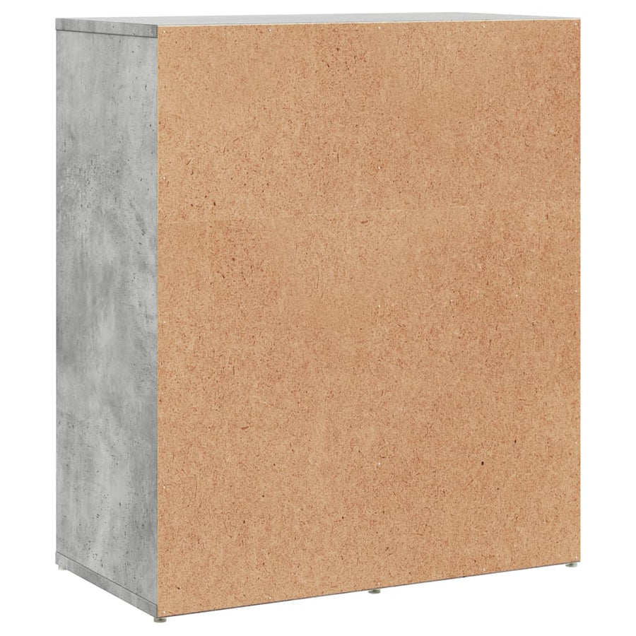 Dressoir 60x31x70 cm bewerkt hout betongrijs