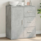 Sideboard 60x31x70 cm engineered wood concrete grey