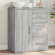 Dressoir 60x31x70 cm bewerkt hout grijs sonoma