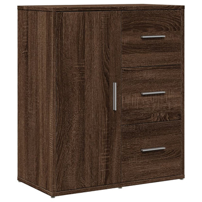 Dressoir 60X31X70 Cm Bewerkt Hout Ig bruin eikenkleur
