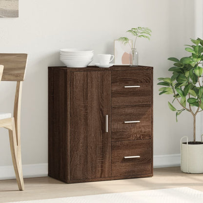 Dressoir 60X31X70 Cm Bewerkt Hout Ig bruin eikenkleur