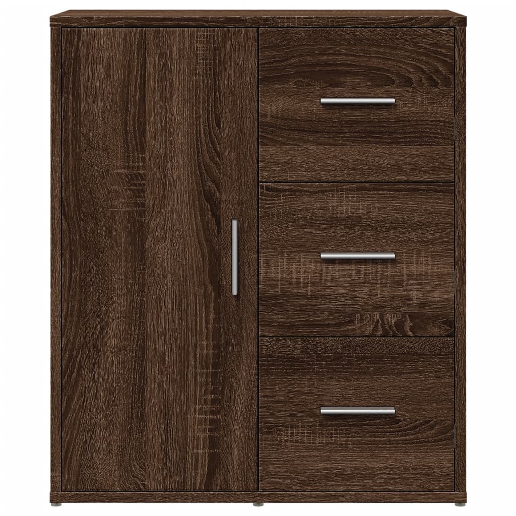 Dressoir 60X31X70 Cm Bewerkt Hout Ig bruin eikenkleur