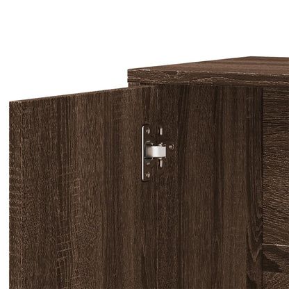 Dressoir 60X31X70 Cm Bewerkt Hout Ig bruin eikenkleur