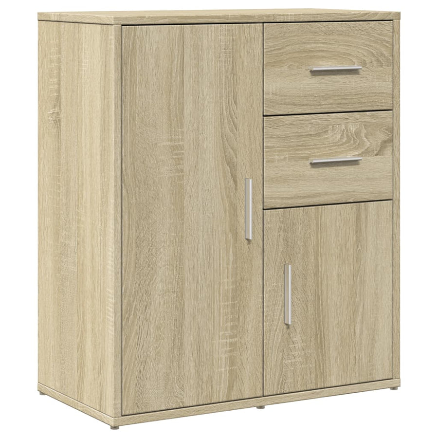 Dressoir 60X31X70 Cm Bewerkt Hout Kleurig Sonoma eiken