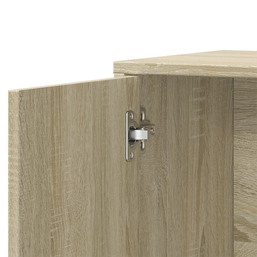 Dressoir 60X31X70 Cm Bewerkt Hout Kleurig Sonoma eiken