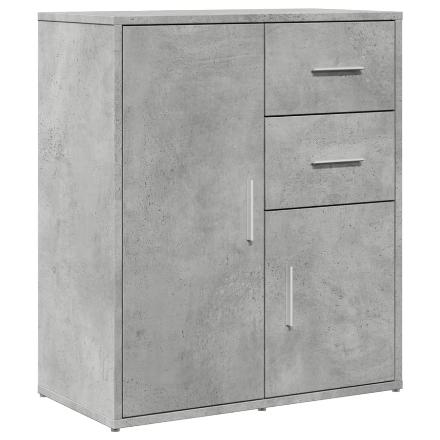 Dressoir 60X31X70 Cm Bewerkt Hout Betongrijs