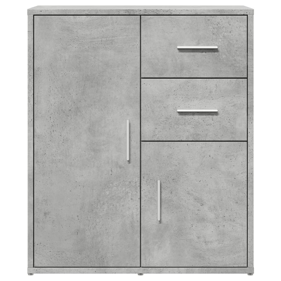 Dressoir 60X31X70 Cm Bewerkt Hout Betongrijs
