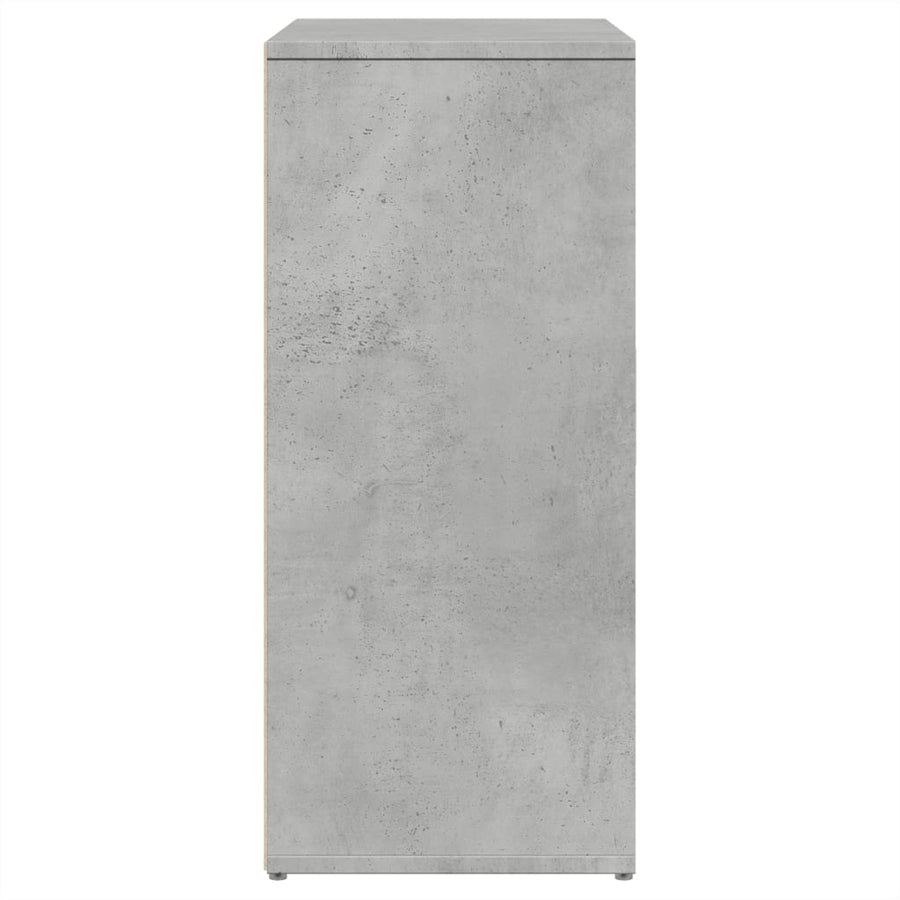 Dressoir 60X31X70 Cm Bewerkt Hout Betongrijs