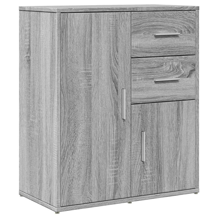 Dressoir 60X31X70 Cm Bewerkt Hout Grijs sonoma