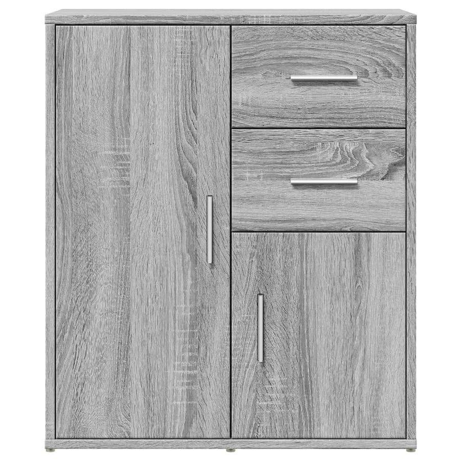 Dressoir 60X31X70 Cm Bewerkt Hout Grijs sonoma