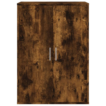 Dressoir 60x31x84 cm bewerkt hout gerookt eikenkleurig