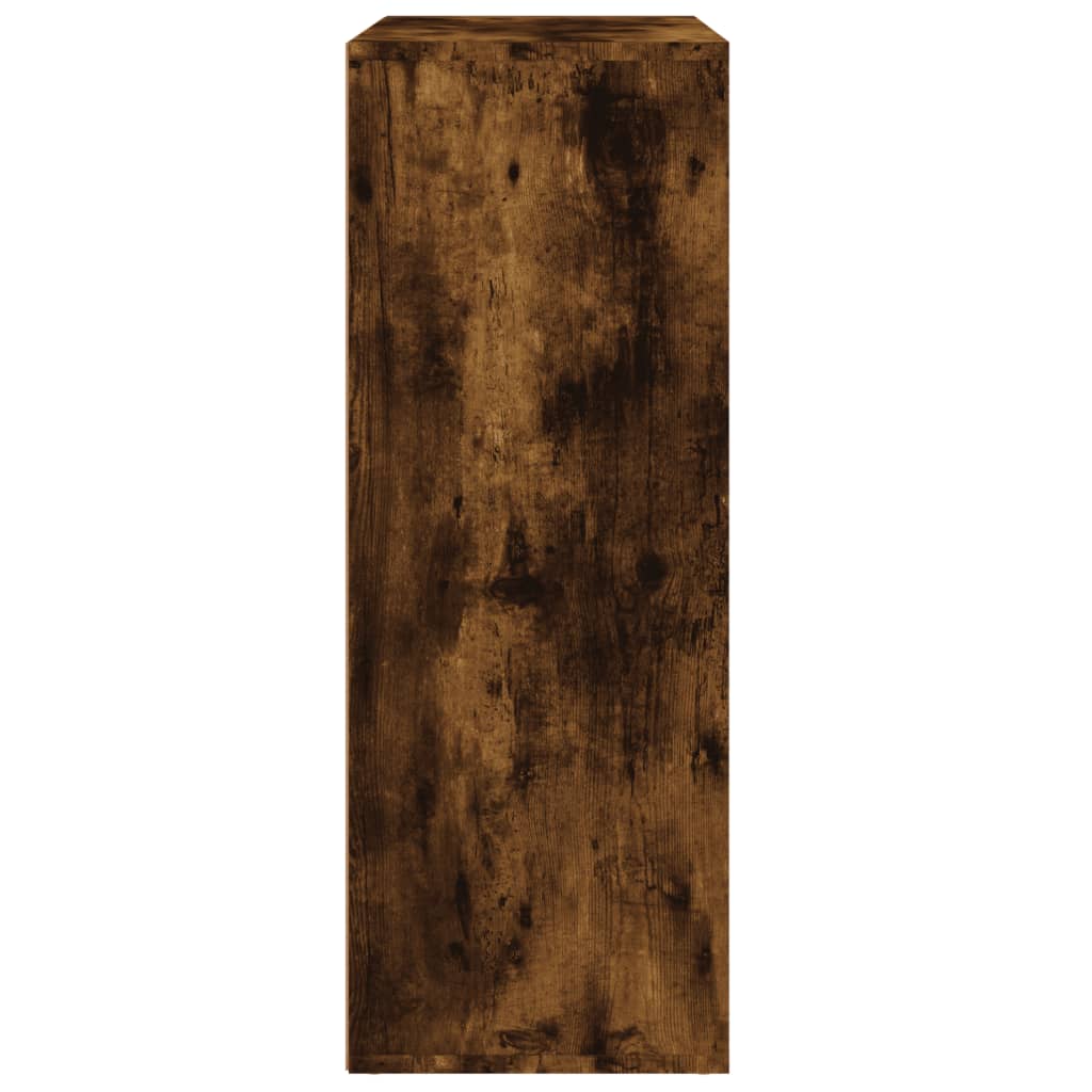 Dressoir 60x31x84 cm bewerkt hout gerookt eikenkleurig