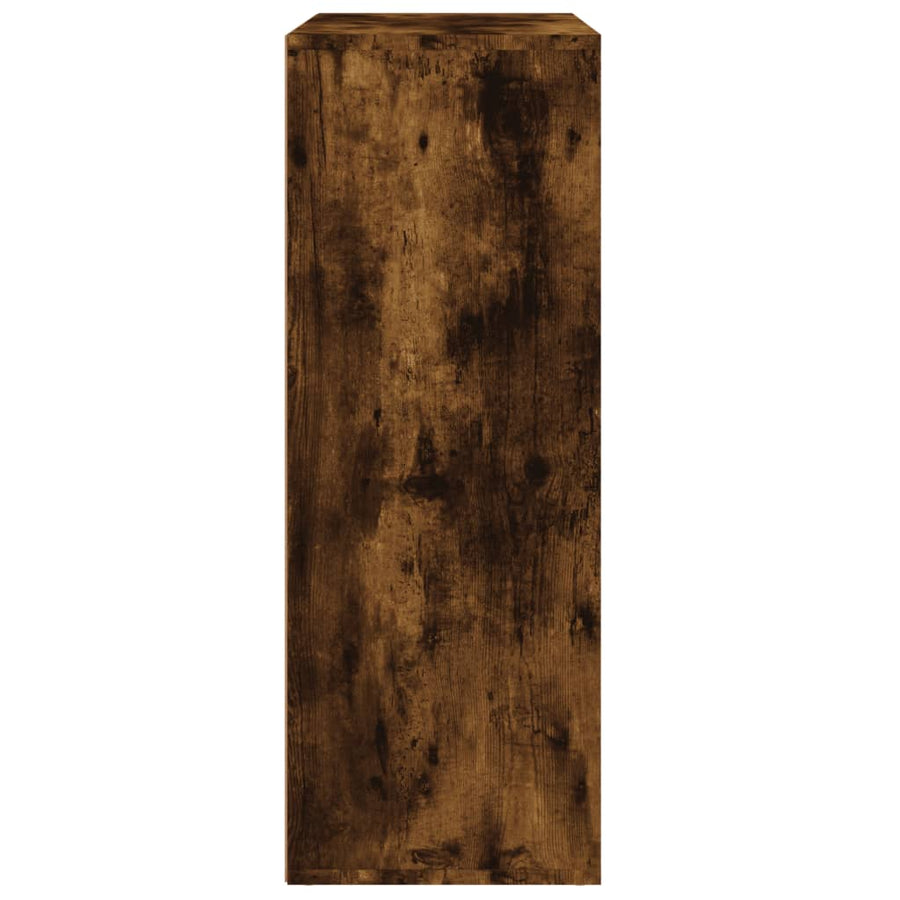 Dressoir 60x31x84 cm bewerkt hout gerookt eikenkleurig