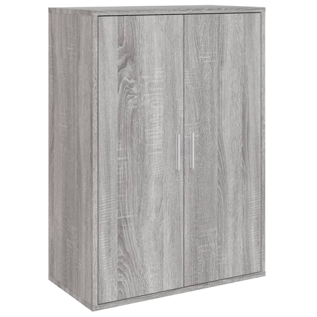Dressoir 60x31x84 cm bewerkt hout grijs sonoma