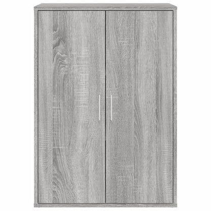 Dressoir 60x31x84 cm bewerkt hout grijs sonoma