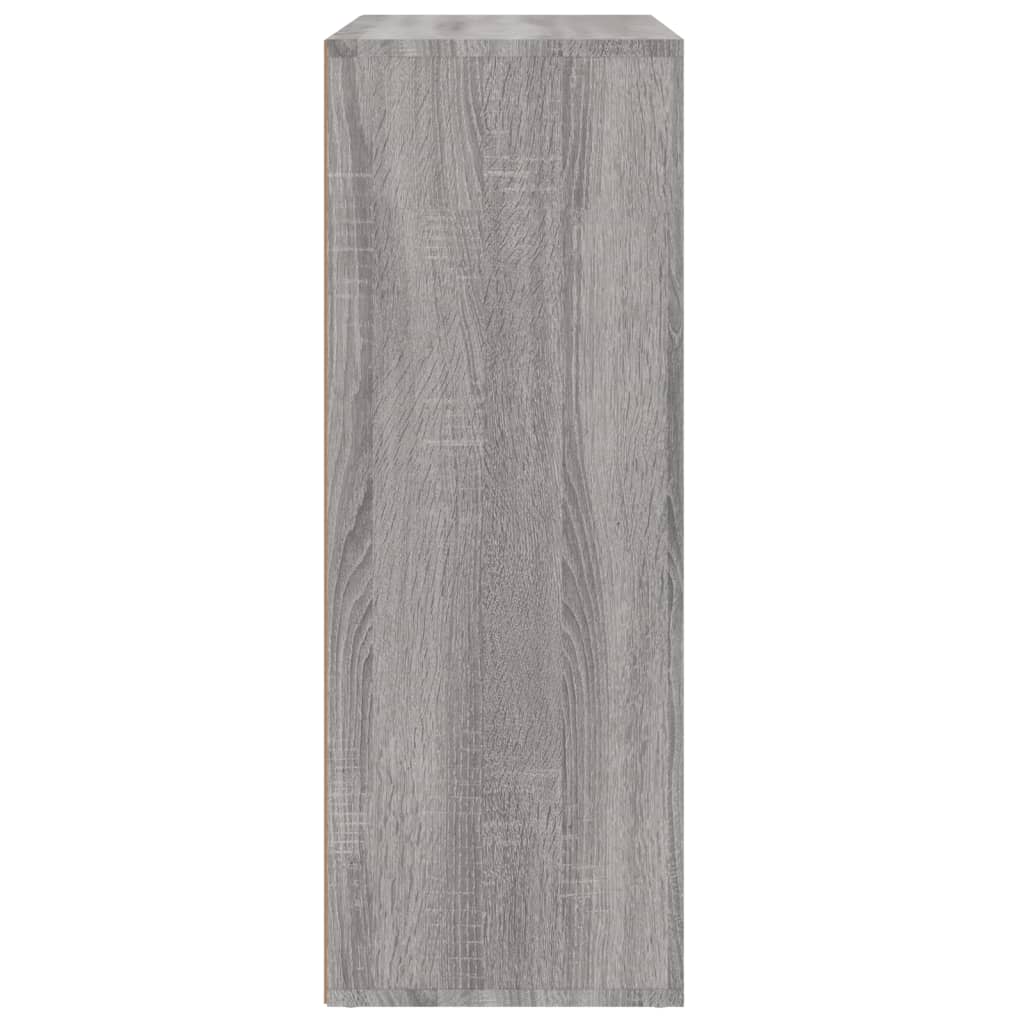 Dressoir 60x31x84 cm bewerkt hout grijs sonoma