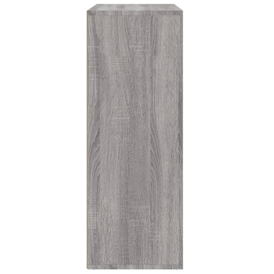 Dressoir 60x31x84 cm bewerkt hout grijs sonoma