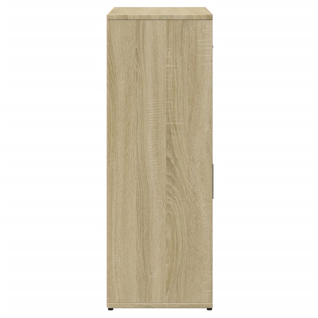 Dressoir 60X30X84 Cm Bewerkt Hout Sonoma Eikenkleurig Gerookt eiken