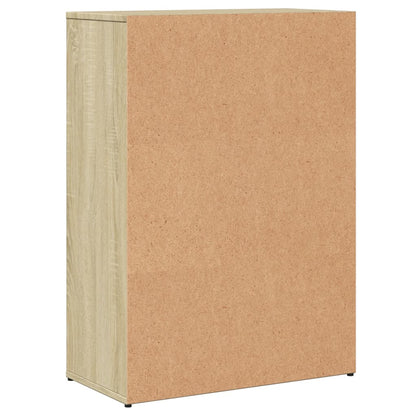 Dressoir 60X30X84 Cm Bewerkt Hout Sonoma Eikenkleurig Gerookt eiken