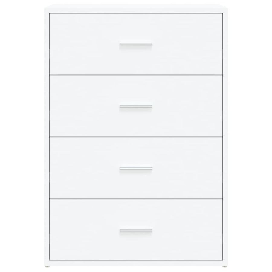 Dressoir 60x31x84 cm bewerkt hout wit