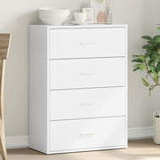 Dressoir 60x31x84 cm bewerkt hout wit