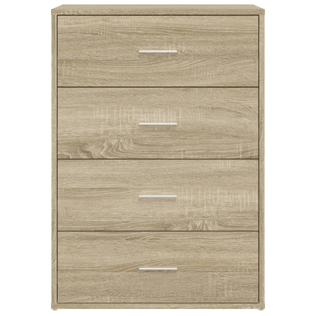 Dressoir 60X31X84 Cm Bewerkt Hout Kleurig Sonoma eiken