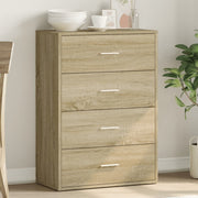 Dressoir 60x31x84 cm bewerkt hout sonoma eiken
