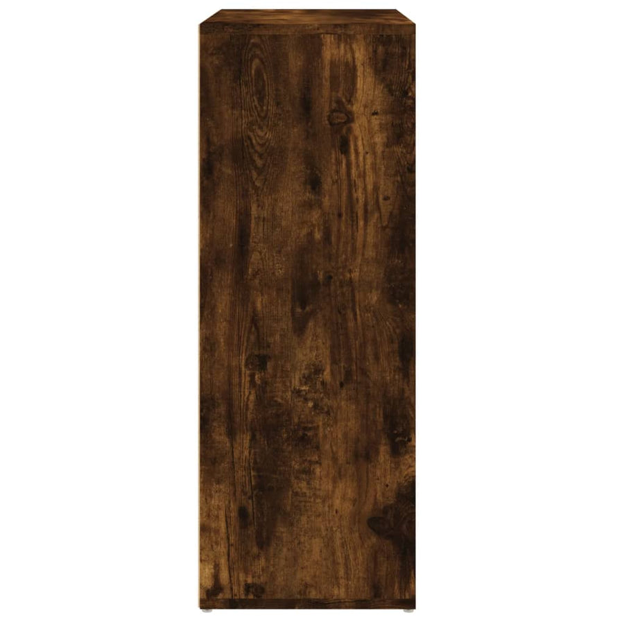Dressoir 60X31X84 Cm Bewerkt Hout Kleurig Gerookt eiken