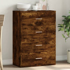 Sideboard 60x31x84 cm engineered wood smoked oak look