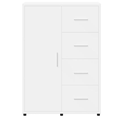 Dressoir 60x31x84 cm bewerkt hout wit