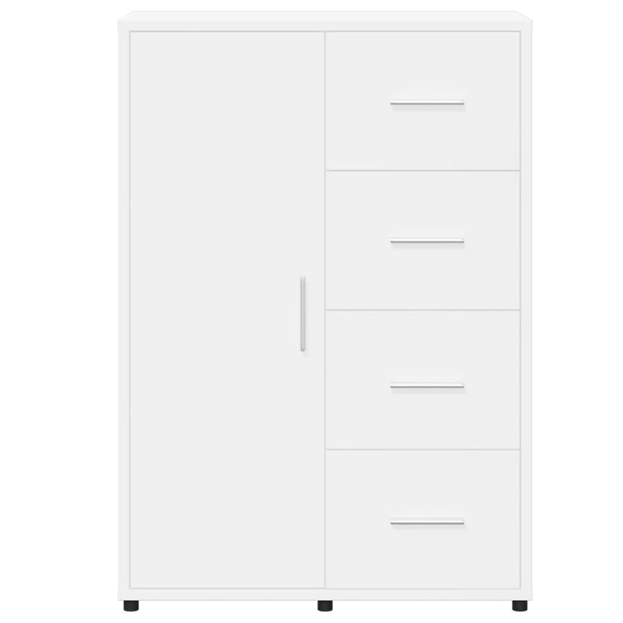 Dressoir 60x31x84 cm bewerkt hout wit