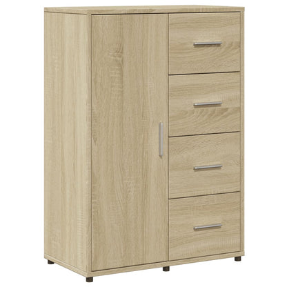 Dressoir 60x31x84 cm bewerkt hout sonoma eikenkleurig