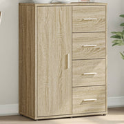 Dressoir 60x31x84 cm bewerkt hout sonoma eiken