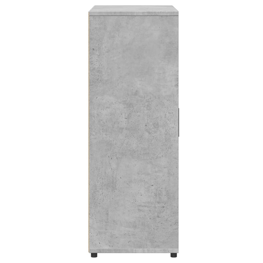 Dressoir 60x31x84 cm bewerkt hout betongrijs