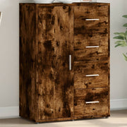 Dressoir 60x31x84 cm bewerkt hout gerookt eiken