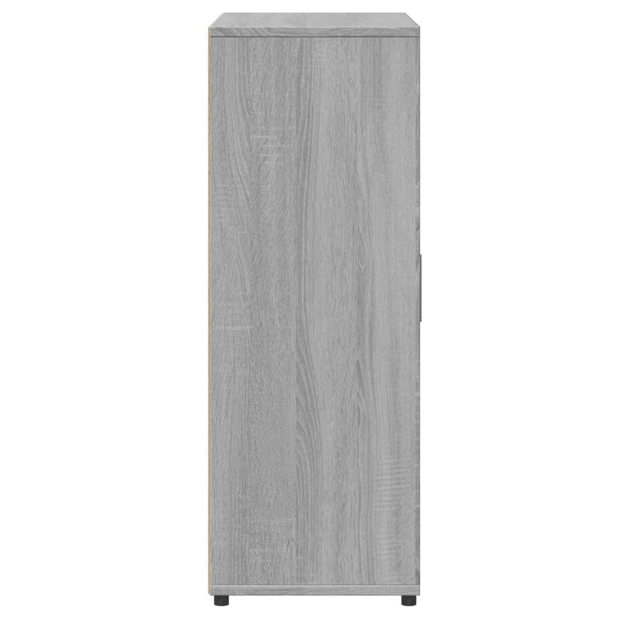 Dressoir 60x31x84 cm bewerkt hout grijs sonoma eikenkleurig