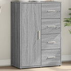 Sideboard 60x31x84 cm engineered wood grey Sonoma oak