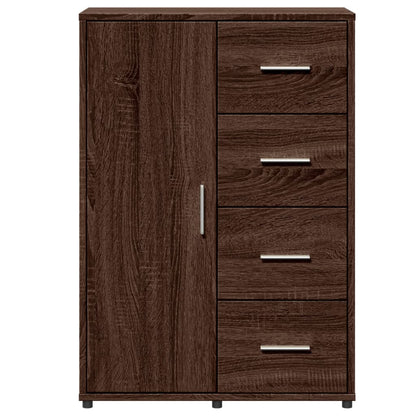 Dressoir 60x31x84 cm bewerkt hout bruin eikenkleur