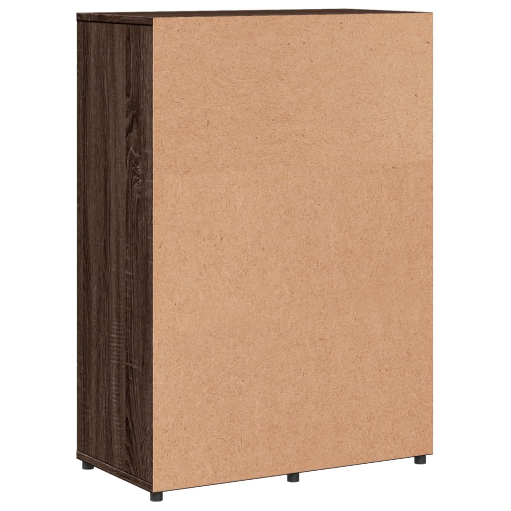 Dressoir 60x31x84 cm bewerkt hout bruin eikenkleur