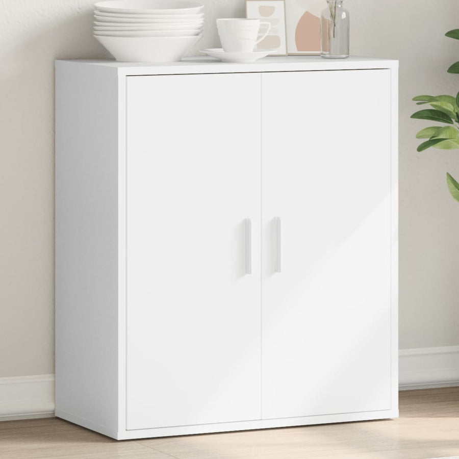 Dressoir 79x38x80 cm bewerkt hout wit